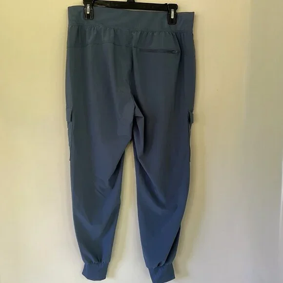 All in Motion Women's Active Light Mid-Rise Cargo Joggers, Blue Storm, Size M - Picture 4 of 9